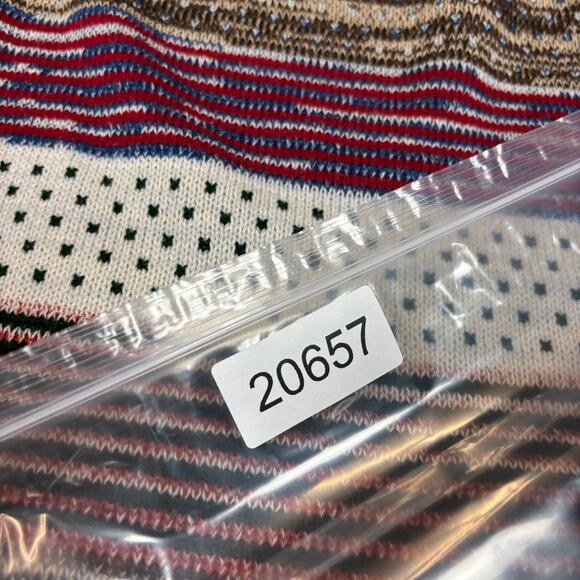 Vintage 60s 70s KMart 3D Stripe Knit Sweater Women's 38 - Picture 9 of 9